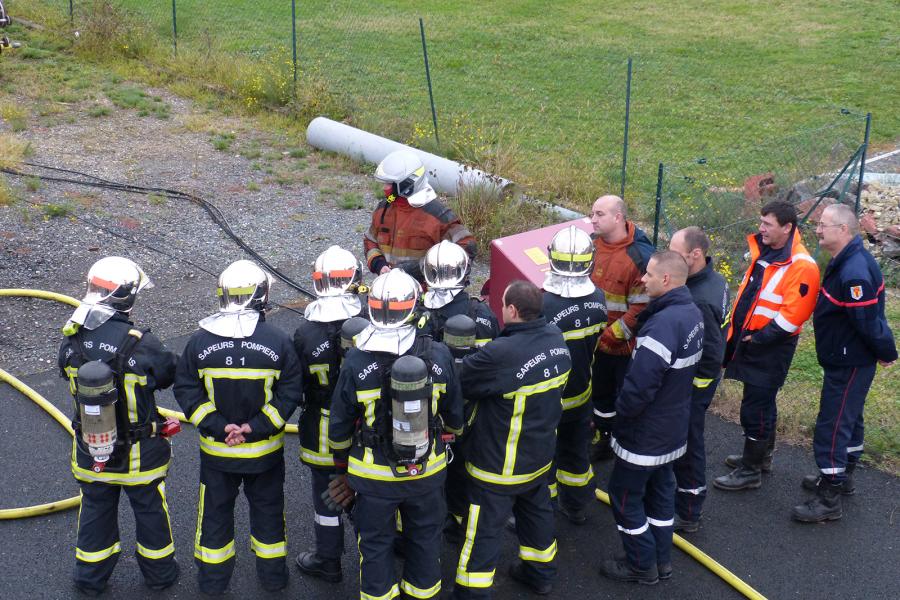 Manoeuvre au centre de secours principal d&#039;Albi