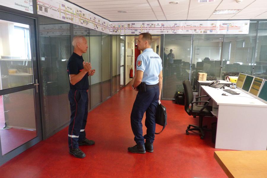 Visite de l&#039;Etat-major du commandant de gendarmerie du Tarn 