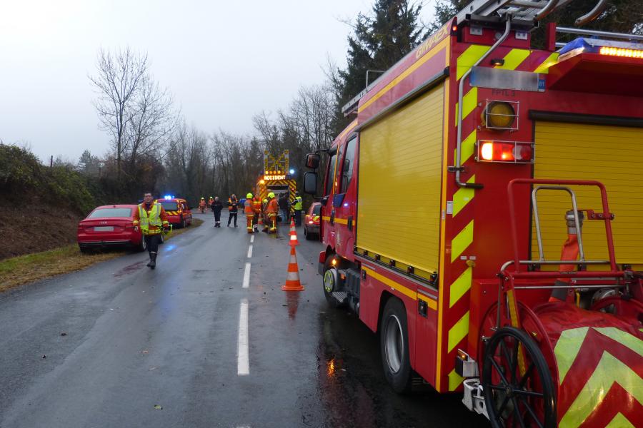 Accident de bus scolaire sur la commune de Teillet