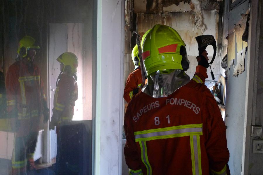 Feu d&#039;habitation à Carmaux