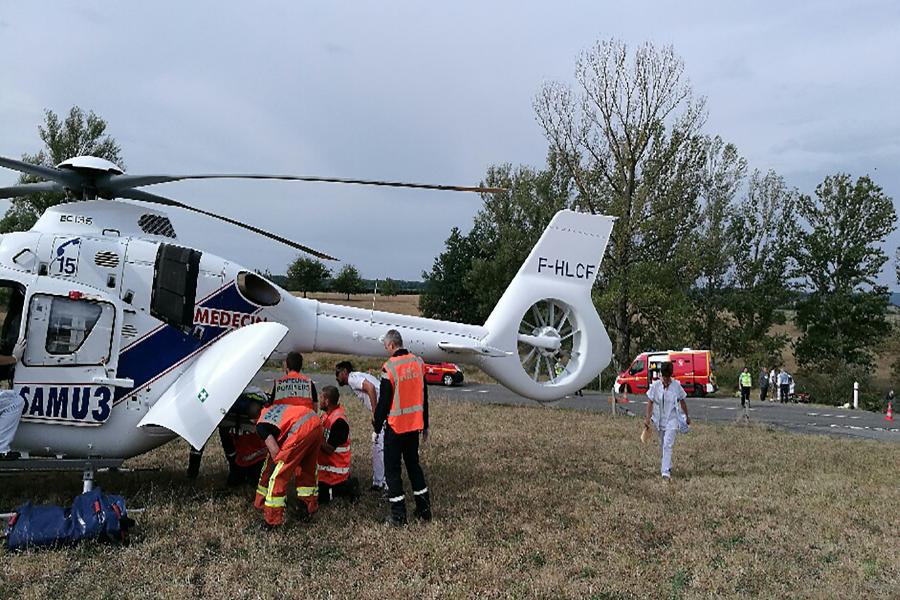  Embardée d&#039;une voiture à Bournazel