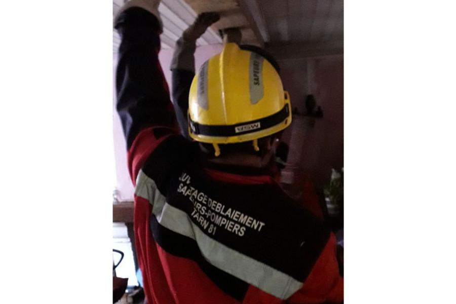 Feu de cheminée sur la commune de Payrin