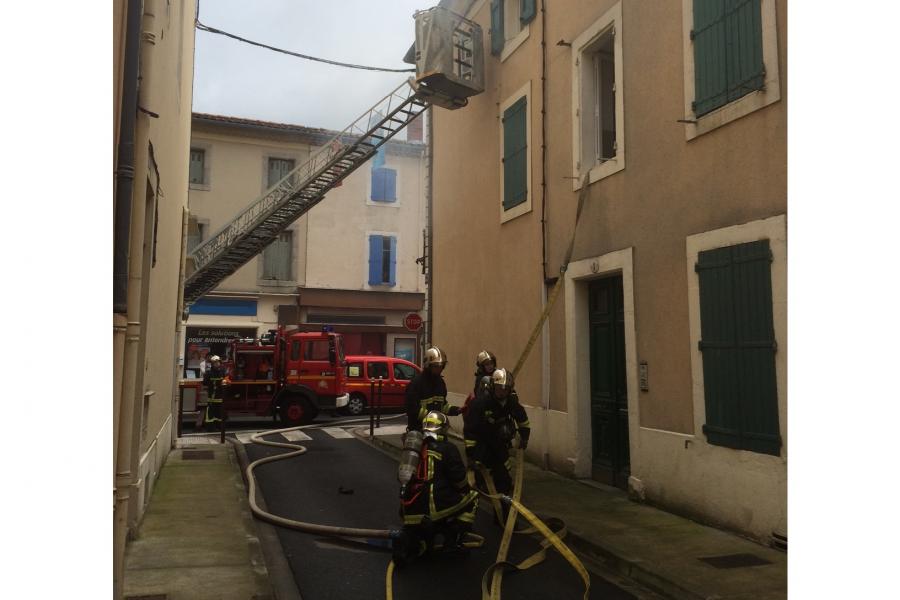 Feu d&#039;appartement à Mazamet