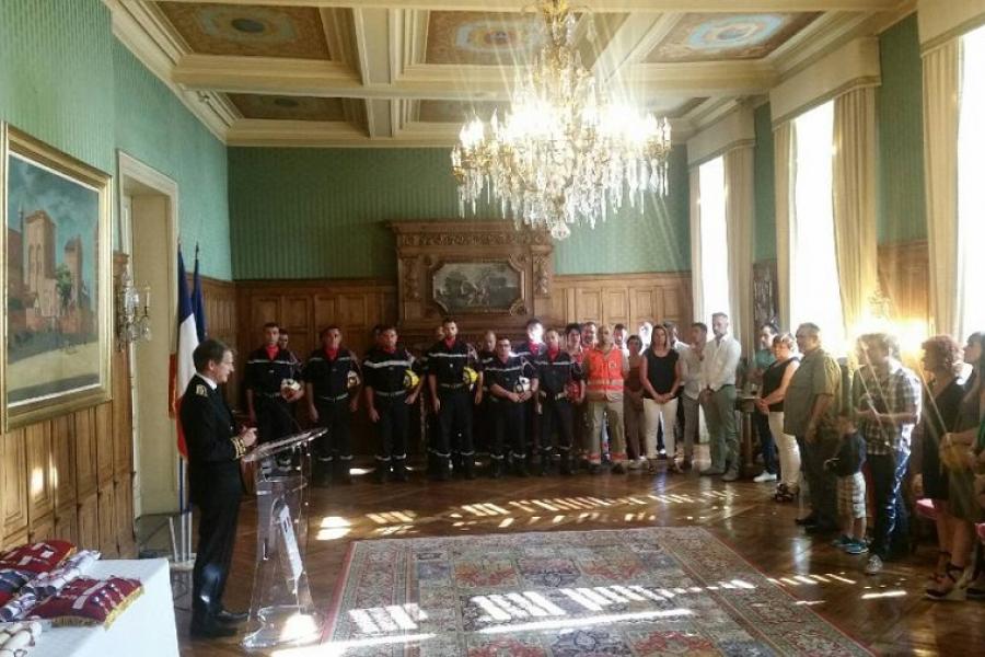 Cérémonie de remise des médailles de la Sécurité Intérieure et Acte Courage et Dévouement à la préfecture du TARN 