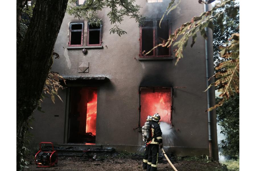 Feu d&#039;habitation sur la commune de Mazamet