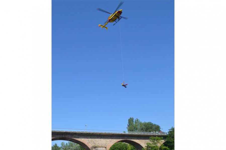 Chute de grande hauteur à Arthès