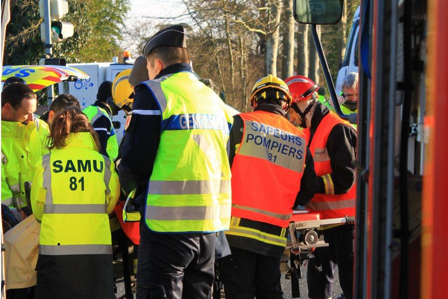 Violente collision sur la commune de Graulhet
