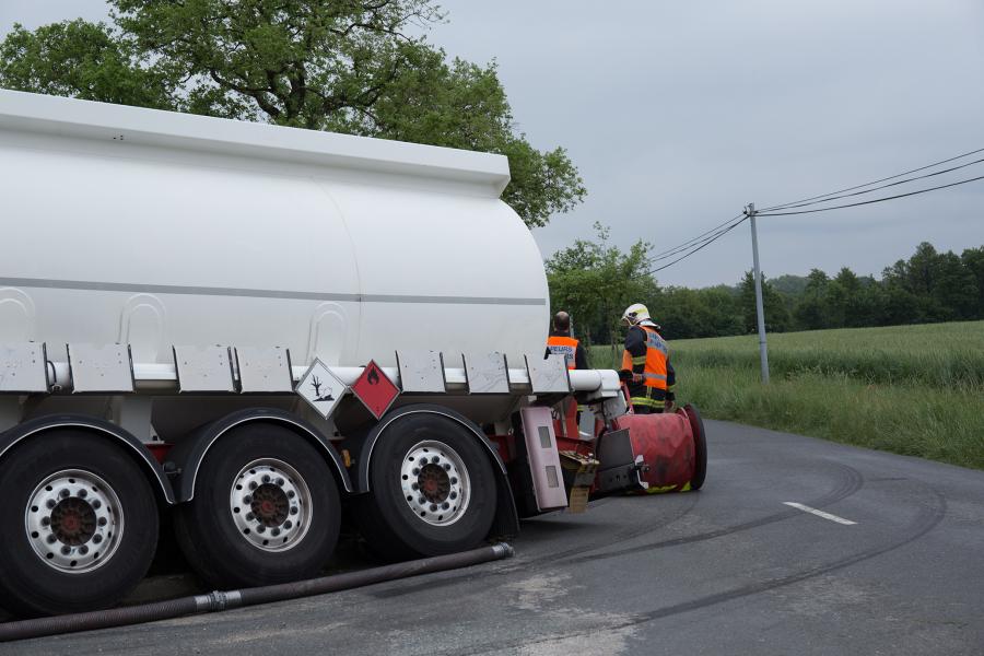 Accident de la circulation sur la commune de Damiatte.