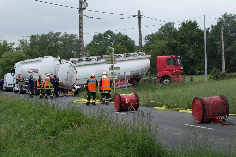 Accident de la circulation sur la commune de Damiatte.