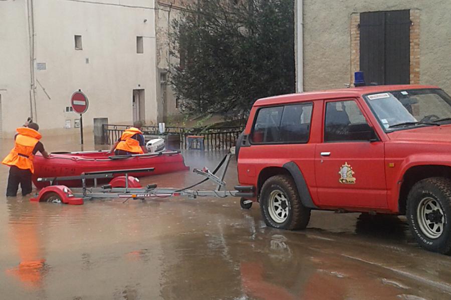 Crue de la rivière Tarn : les sapeurs-pompiers du SDIS 81 mobilisés