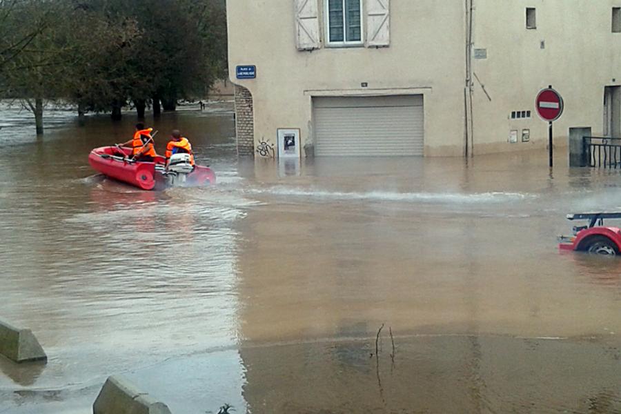 Crue de la rivière Tarn : les sapeurs-pompiers du SDIS 81 mobilisés