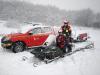 Formation de conduite de la moto-neige du SDIS 81 à Lacaune-les-Bains